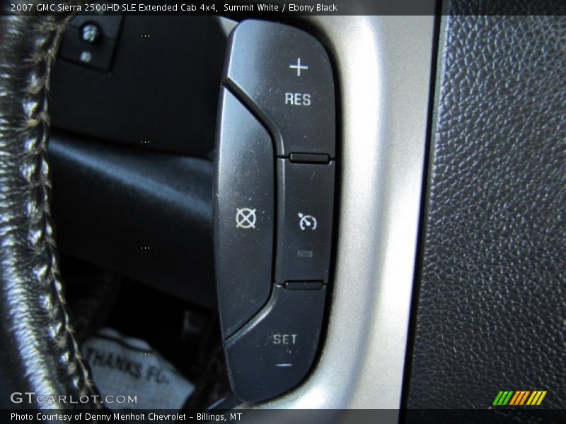 Summit White / Ebony Black 2007 GMC Sierra 2500HD SLE Extended Cab 4x4