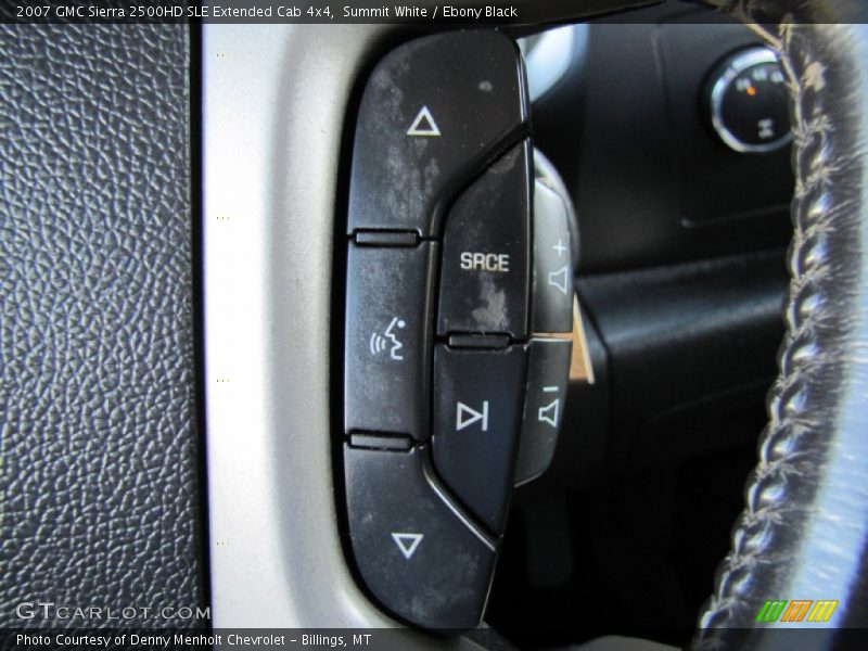 Summit White / Ebony Black 2007 GMC Sierra 2500HD SLE Extended Cab 4x4