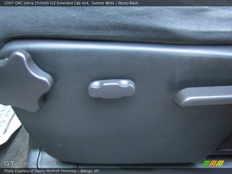 Summit White / Ebony Black 2007 GMC Sierra 2500HD SLE Extended Cab 4x4