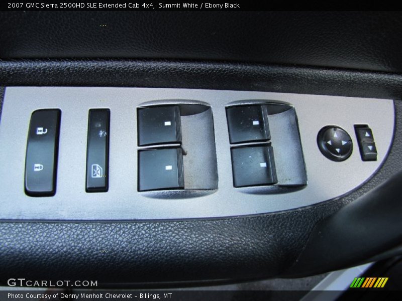 Summit White / Ebony Black 2007 GMC Sierra 2500HD SLE Extended Cab 4x4