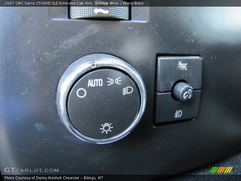 Summit White / Ebony Black 2007 GMC Sierra 2500HD SLE Extended Cab 4x4