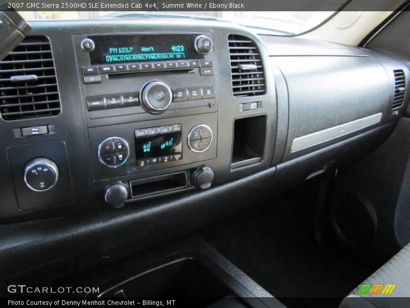 Summit White / Ebony Black 2007 GMC Sierra 2500HD SLE Extended Cab 4x4