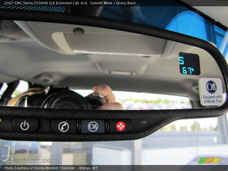 Summit White / Ebony Black 2007 GMC Sierra 2500HD SLE Extended Cab 4x4
