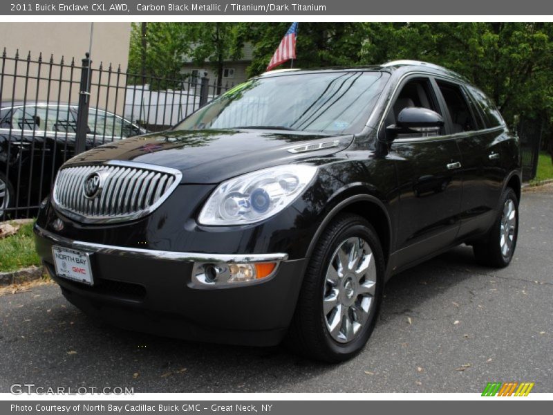 Carbon Black Metallic / Titanium/Dark Titanium 2011 Buick Enclave CXL AWD