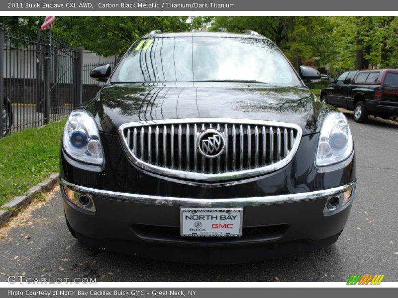 Carbon Black Metallic / Titanium/Dark Titanium 2011 Buick Enclave CXL AWD