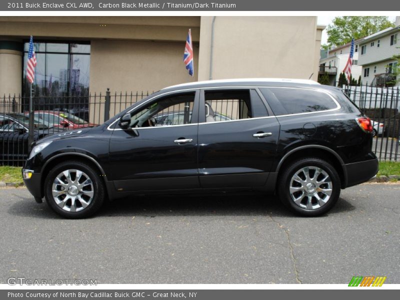 Carbon Black Metallic / Titanium/Dark Titanium 2011 Buick Enclave CXL AWD