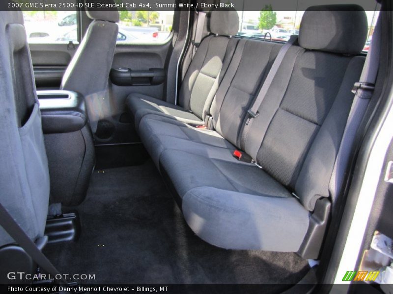 Summit White / Ebony Black 2007 GMC Sierra 2500HD SLE Extended Cab 4x4