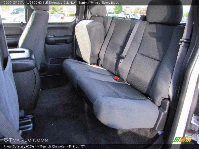 Summit White / Ebony Black 2007 GMC Sierra 2500HD SLE Extended Cab 4x4