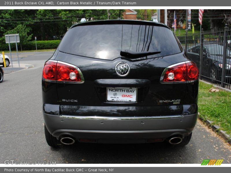 Carbon Black Metallic / Titanium/Dark Titanium 2011 Buick Enclave CXL AWD