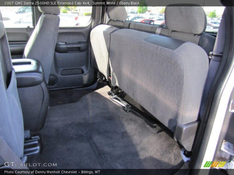 Summit White / Ebony Black 2007 GMC Sierra 2500HD SLE Extended Cab 4x4