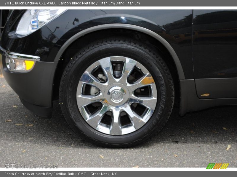 Carbon Black Metallic / Titanium/Dark Titanium 2011 Buick Enclave CXL AWD