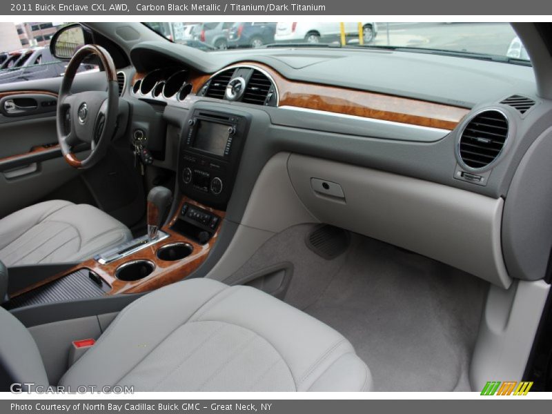 Carbon Black Metallic / Titanium/Dark Titanium 2011 Buick Enclave CXL AWD
