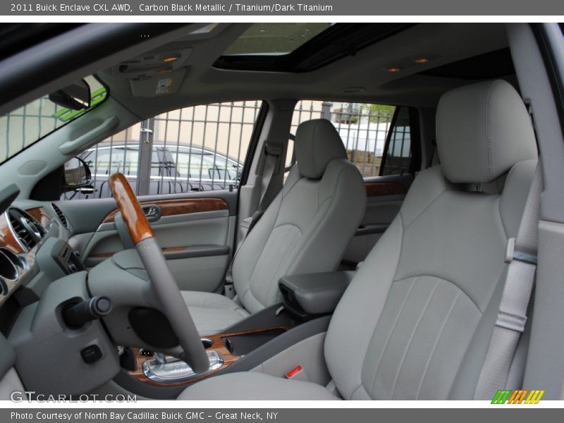 Carbon Black Metallic / Titanium/Dark Titanium 2011 Buick Enclave CXL AWD