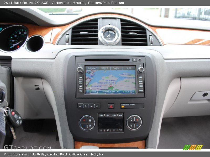 Carbon Black Metallic / Titanium/Dark Titanium 2011 Buick Enclave CXL AWD