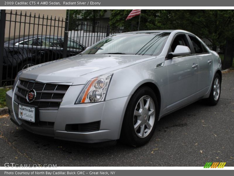 Radiant Silver / Ebony 2009 Cadillac CTS 4 AWD Sedan