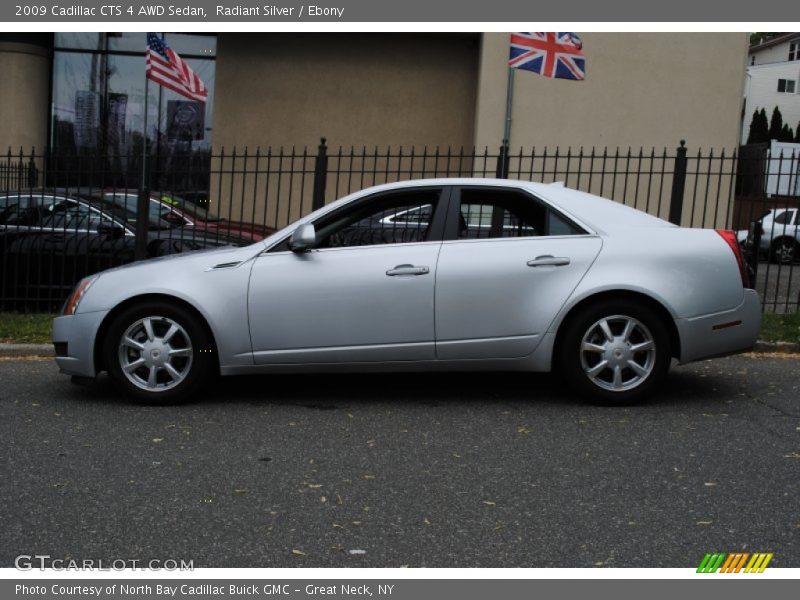 Radiant Silver / Ebony 2009 Cadillac CTS 4 AWD Sedan