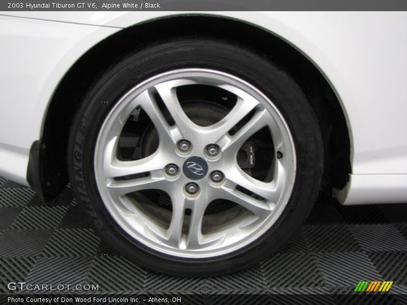 Alpine White / Black 2003 Hyundai Tiburon GT V6