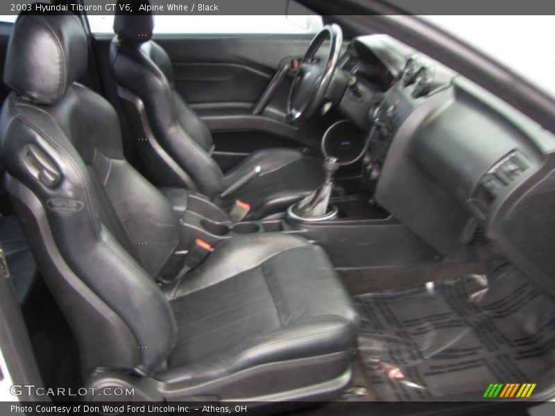 Alpine White / Black 2003 Hyundai Tiburon GT V6