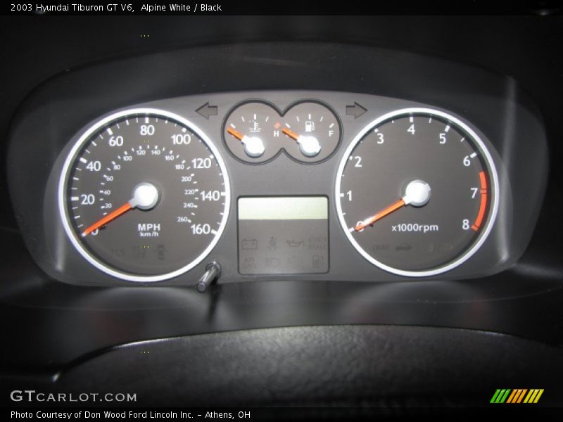 Alpine White / Black 2003 Hyundai Tiburon GT V6
