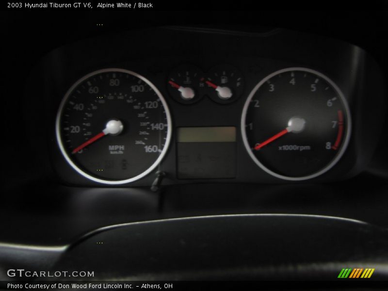 Alpine White / Black 2003 Hyundai Tiburon GT V6