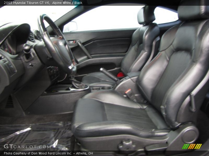 Alpine White / Black 2003 Hyundai Tiburon GT V6