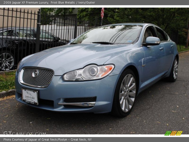 Frost Blue Metallic / Ivory/Oyster 2009 Jaguar XF Premium Luxury