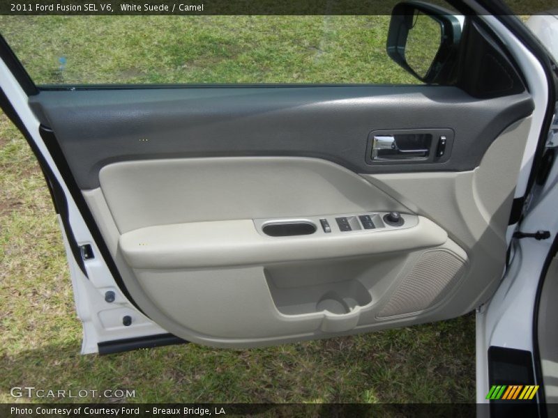 White Suede / Camel 2011 Ford Fusion SEL V6