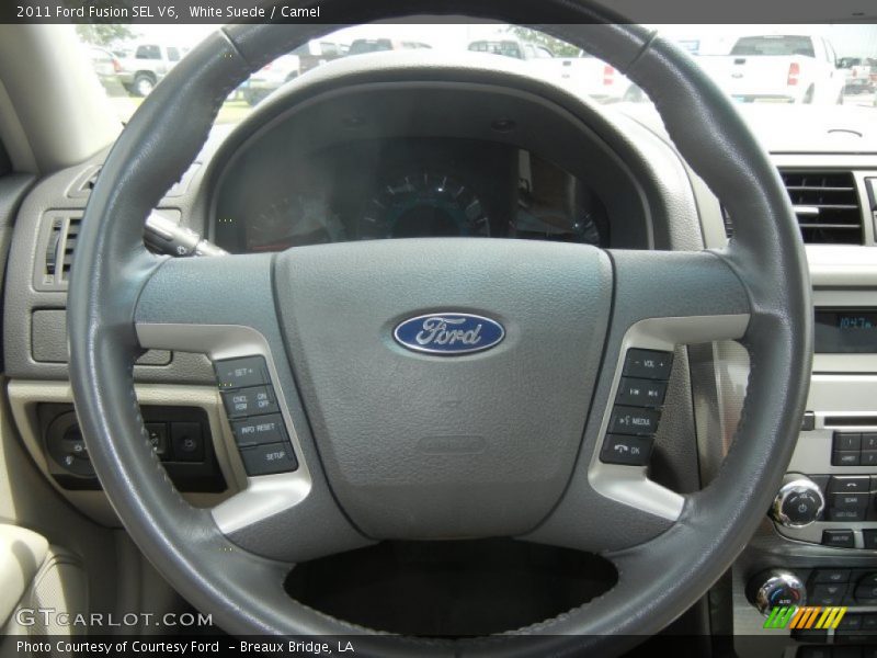 White Suede / Camel 2011 Ford Fusion SEL V6
