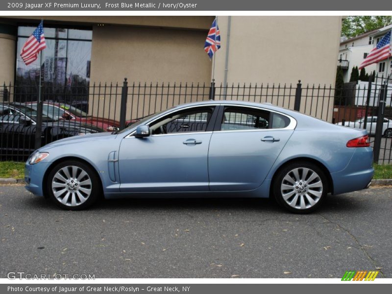 Frost Blue Metallic / Ivory/Oyster 2009 Jaguar XF Premium Luxury