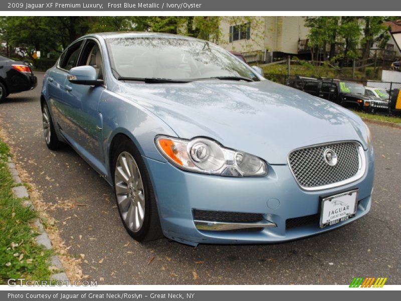 Frost Blue Metallic / Ivory/Oyster 2009 Jaguar XF Premium Luxury