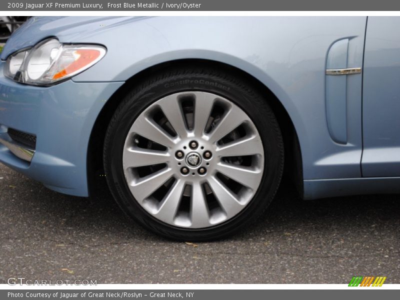 Frost Blue Metallic / Ivory/Oyster 2009 Jaguar XF Premium Luxury