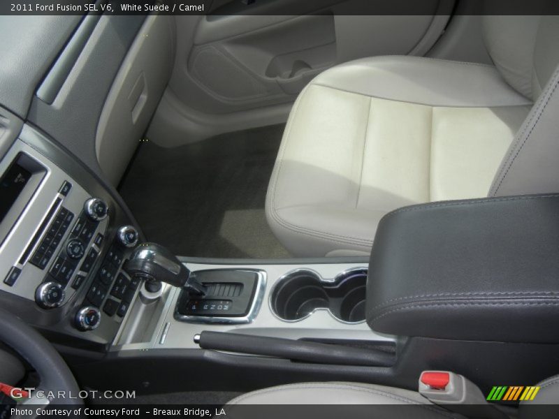 White Suede / Camel 2011 Ford Fusion SEL V6