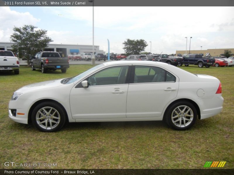 White Suede / Camel 2011 Ford Fusion SEL V6