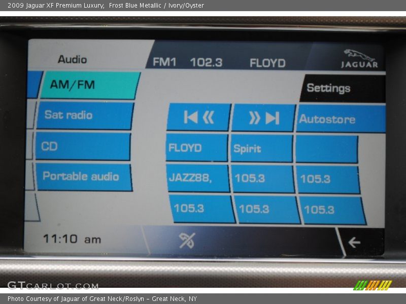 Frost Blue Metallic / Ivory/Oyster 2009 Jaguar XF Premium Luxury