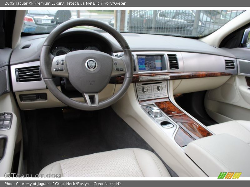 Frost Blue Metallic / Ivory/Oyster 2009 Jaguar XF Premium Luxury