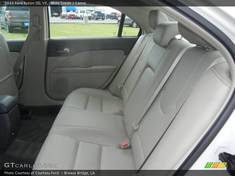 White Suede / Camel 2011 Ford Fusion SEL V6