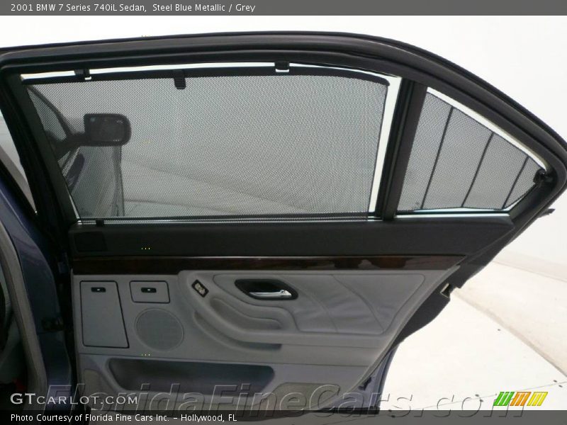 Steel Blue Metallic / Grey 2001 BMW 7 Series 740iL Sedan