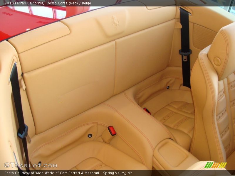 Rear Seat of 2010 California 