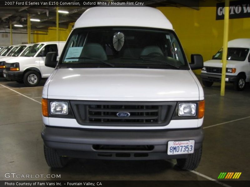 Oxford White / Medium Flint Grey 2007 Ford E Series Van E150 Conversion
