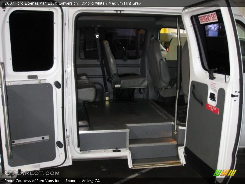 Oxford White / Medium Flint Grey 2007 Ford E Series Van E150 Conversion