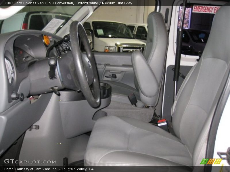 Oxford White / Medium Flint Grey 2007 Ford E Series Van E150 Conversion