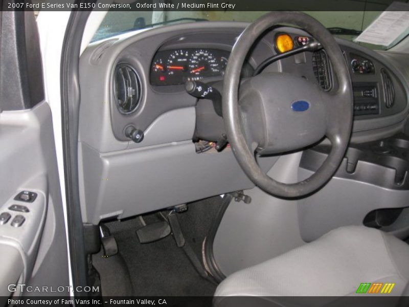 Oxford White / Medium Flint Grey 2007 Ford E Series Van E150 Conversion