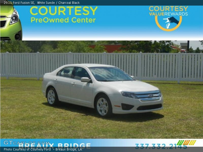 White Suede / Charcoal Black 2011 Ford Fusion SE
