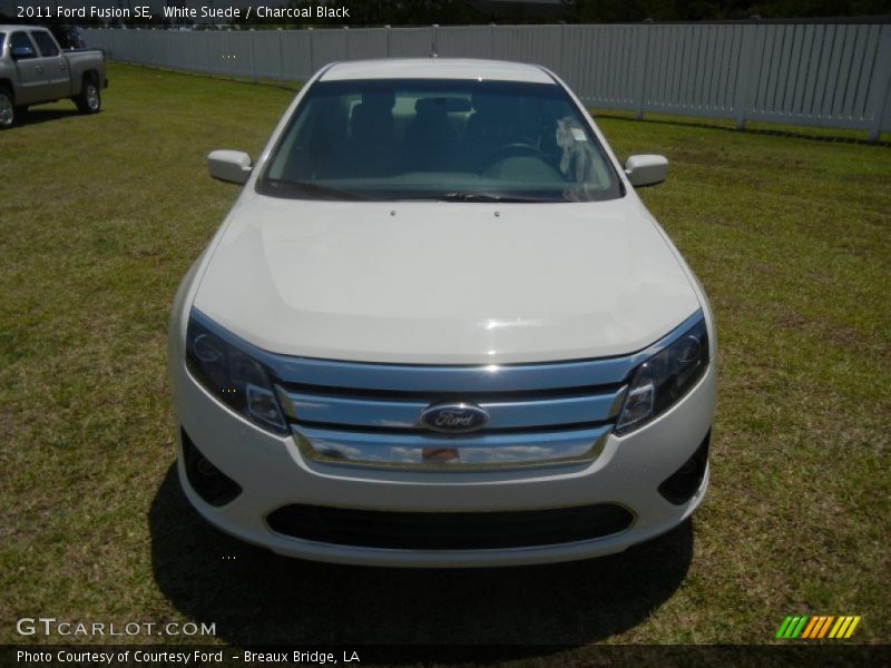 White Suede / Charcoal Black 2011 Ford Fusion SE