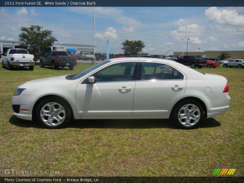 White Suede / Charcoal Black 2011 Ford Fusion SE