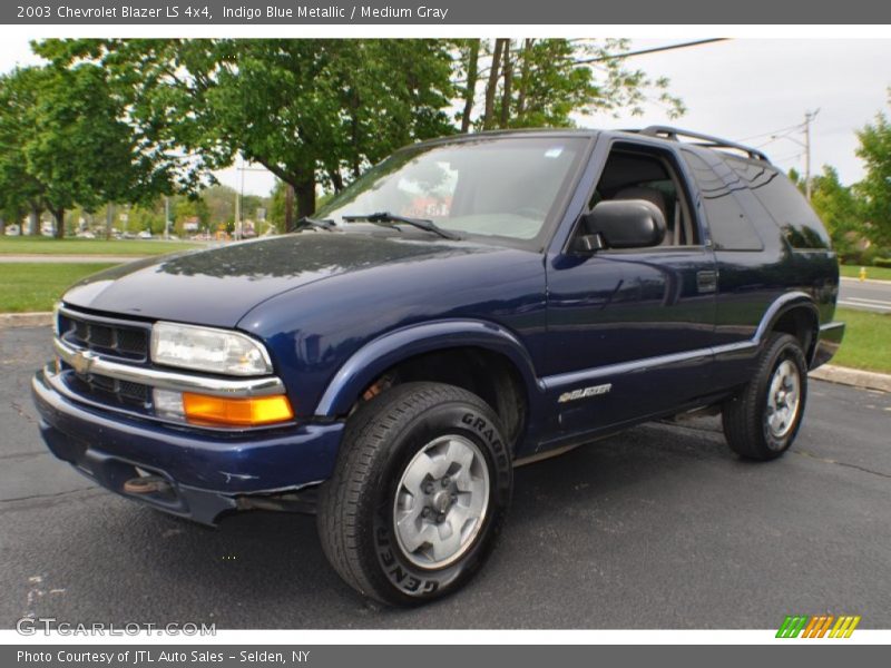 Indigo Blue Metallic / Medium Gray 2003 Chevrolet Blazer LS 4x4