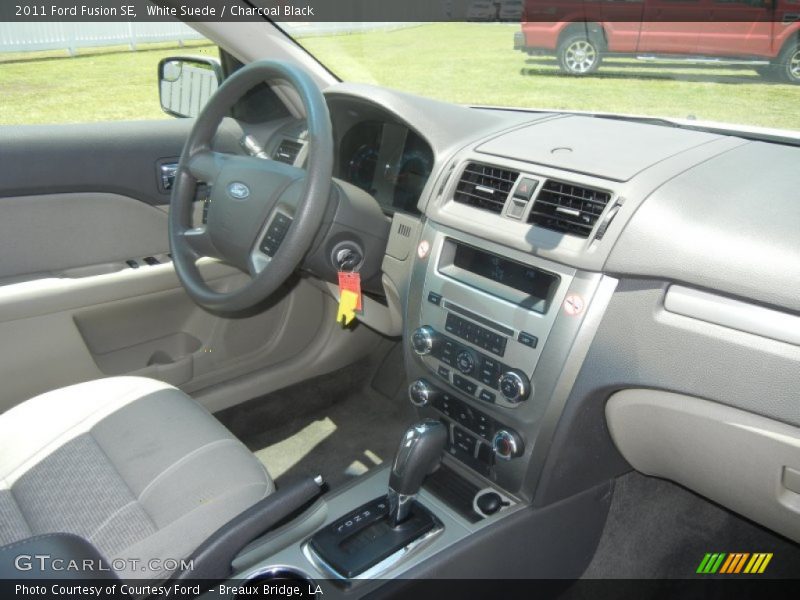 White Suede / Charcoal Black 2011 Ford Fusion SE