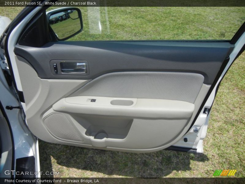 White Suede / Charcoal Black 2011 Ford Fusion SE