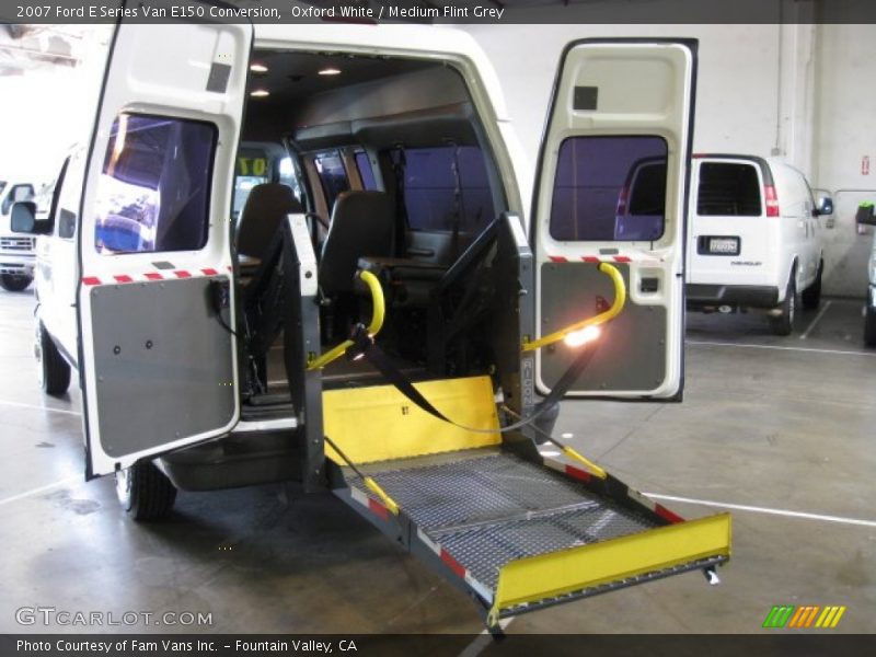 Oxford White / Medium Flint Grey 2007 Ford E Series Van E150 Conversion