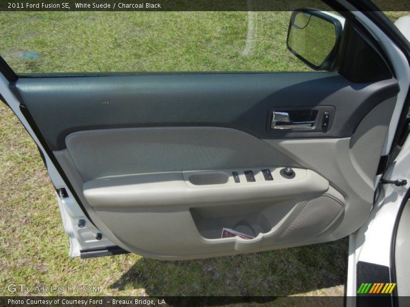 White Suede / Charcoal Black 2011 Ford Fusion SE